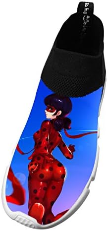 Miraculous Ladybug Womens Running Shoes Sneakers Fashion Fly Knit 9 D(M) US