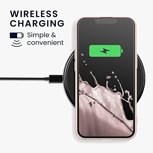 kwmobile Case Compatible with Apple iPhone 13 Case - Protective Slim TPU Cover with Soft Matte Finish - Coconut Swirl