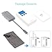 LETSCOM USB C Hub, 8-in-1 USB C Adapter with Ethernet Adapter, 4K HDMI Output, Type C Charging Port, 2 USB 3.0 Ports, Compatible for USB C Device (Grey)