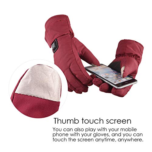 Ljourney Damen Elektrische Beheizbare Handschuhe Mit Wiederaufladbare, Wasserdicht Touchscreen Heizung Thermo Handschuhe… – Bild 6