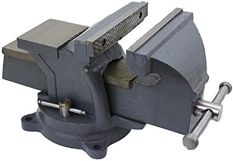 XtremepowerUS Heavy Duty Bench Vise Clamp Tabletop Swivel Locking Steel Base (6")
