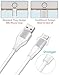 Zeuste [3-Pack Silver 6Ft] iPhone Charger High Speed Data Transfer Sync Lightning Charging Cable for iPhone 6S 6 5s 5c IPOD TOUCH 5 NANO 7 IPAD MINI, Compatible with iOS 9