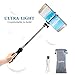 Cyber Cart Bluetooth Selfie Stick with Remote Shutter and Tripod Stand, 270 Degree Rotatable Alloy Extendable Monopod Pole 7.5 to 35.4 inches