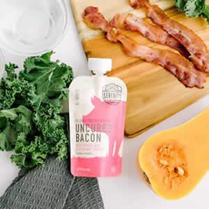 image for Serenity Kids Baby Food, Uncured Bacon with Organic Kale and Butternut