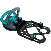 BIHUI Metal Hole Drill Guide, Adjustable Hole Saw Drill Guide with 125mm Suction Rubber Base