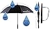 Athletico 62 inch Automatic Open Golf Umbrella - Extra Large Double Canopy Umbrella is Windproof Waterproof - Features Ergonomic Rubber Handle (Black)