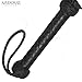 Ardour Crafts Genuine Black Cow Hide Thick Leather Flogger, 100 Tails Leather Flogger Whip