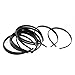 Tinksky 12pcs Womens Girls Plain No Teeth Plastic DIY Hair Bands Headbands Headwears (Black)