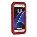 Galaxy S7 Case,Mangix 3C-Aone Gorilla Glass Luxury Aluminum Alloy Protective Metal Extreme Shockproof Military Bumper Finger Scanner Cover Shell Case Skin Protector for Samsung Galaxy S7 (Red)