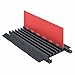 Checkers 5 Channel Medium Profile Drive Over Cable Protector, Heavy Duty Loads up to 21,000 Pounds, Polyurethane Construction, Improved Traction and Stability, Orange/Black, GD5X125-O/B