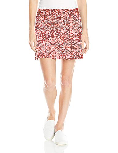Colorado Clothing Women's Everyday Skort (Coral Mosaic, Medium)