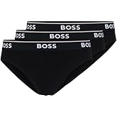 BOSS Mens 3-Pack Bold Logo Hipster Briefs