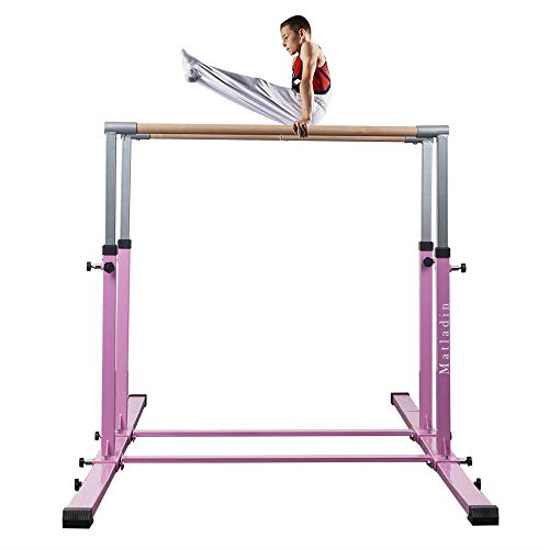 Matladin 3Play Double Horizontal Bars, Gymnastics Bars with Adjustable Height and Width, Upgraded Junior Training Bars for Kids
