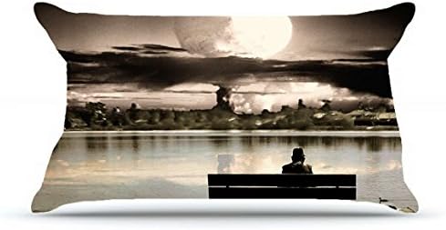 Jarrod King Size 20X36 PillowCase Inches Cotton Pillowcases Decorative Pillow Cover Case with Hidden Zipper Decor Cushion Covers - Nature Clouds apocalypse the end nuclear explosions Nature Clouds Fo