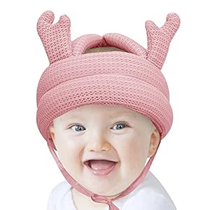 Cute Baby Helmet Infant Toddler No Bump Safety Head Cushion Bumper Bonnet Adjustable Soft Children Head Protective Cap…