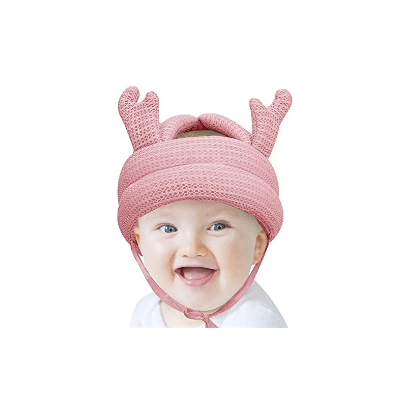 Cute Baby Helmet Infant Toddler No Bump Safety Head Cushion Bumper Bonnet Adjustable Soft Children Head Protective Cap…