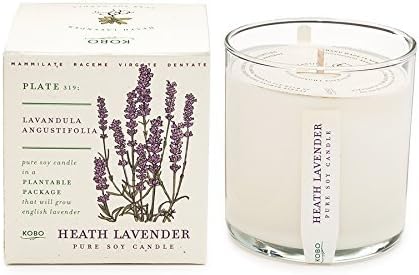 Heath Lavender Soy Candle with Plantable Box by Kobo Candles