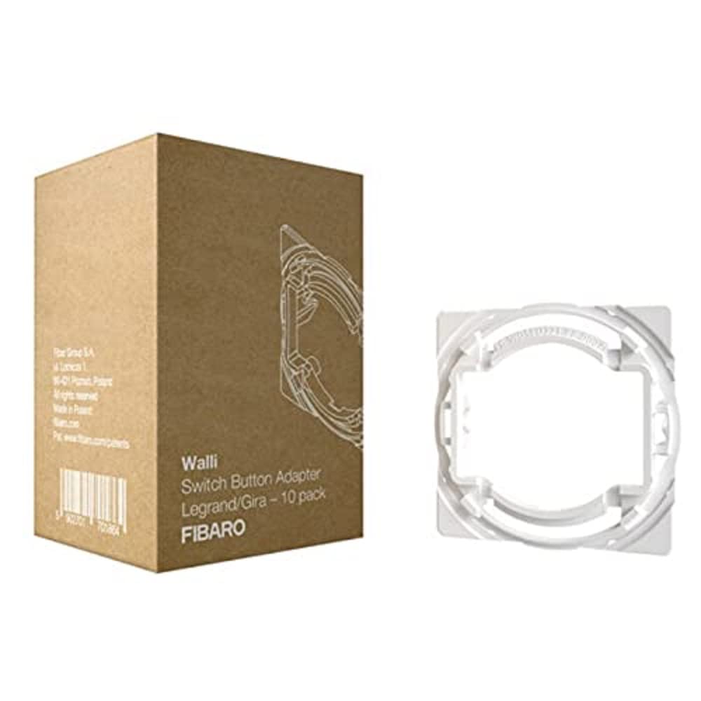 FIBARO Switch Button Adaptor Legrand/Gira/Switch Button Adaptor Pack of 10, FG-WDSEU221-PP-0007, FG-WDSEU221-PP-0007, 10 Pieces, White