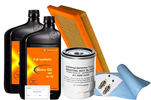 UGP Universal Generator Parts Replacement for Generac 0J93230SSM 20Kw-22Kw SM 999 Maintenance Kit (Synthetic Oil)