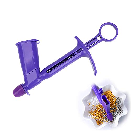 JKJF 4 Pcs Plastic Pearl Applicator, 4 Different Sizes Cake Pearl Applicator Tool for Extruder Sugar Balls Craft, Cake Baking Decoration