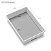 Madesmart Plastic Multipurpose Storage Organizer Bin for Drawers, Low-Profile Storage Bin Drawer Organizer, White