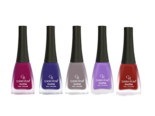Golden Rose Matte Nail Polish Set of 5