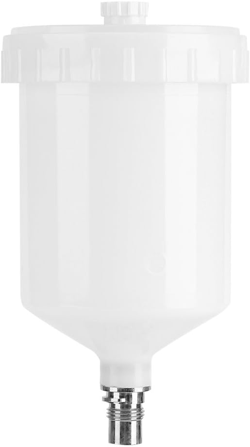 Zerodis Feed Air Spray Gun Kit, 600ml, Plastic, White, PUMP_SPRAYER