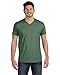Hanes Men's Cotton Nano V-Neck T-Shirt,Vintage Green,Large