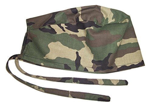Scrub Hat Camouflage Military Cotton Fabric Nurse Cap ER Do-Rag Skull