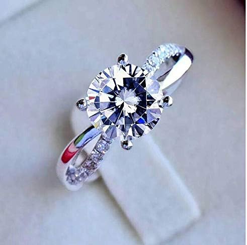 Nattaphol Gemstone Fashion 1 Carat Diamond Ring D Color VVS 925 Sterling Silver Fine Wedding Jewelry for Women (7)