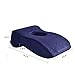 SOMIDE Nap Sleeping Face Pillow, Memory Foam Slow Rebound Face Down Desk Pillow Sleeper Back Support, Hollow Design, Removable Washable Velvet Cover Blue