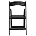 Flash Furniture HERCULES Series Black Wood Folding Chair with Vinyl Padded Seat