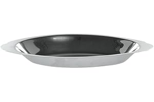 HUBERT® 15 oz Au Gratin Dish Oval Stainless Steel