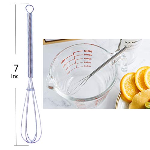 Mini Whisk 7 Inch 4Pcs, Small Whisk and Egg Whisk