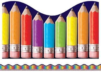 Rainbow Pencils Scalloped Trimmer