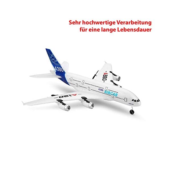 HSP Himoto 3-Kanal 2.4GHz RC ferngesteuertes Flugzeug Flieger, Gyro-Stabilisierungssystem, Komplett-Set inkl… – Bild 4