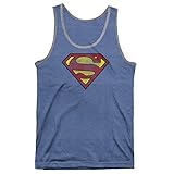 Hybrid Justice League Superman Logo Mens Tank Top