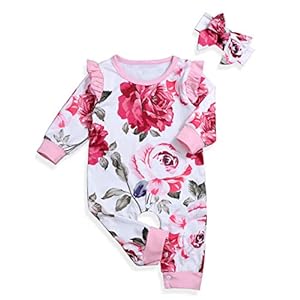 Baby Boy Meisje Kleding Outfits, 5 Stks Nachtkleding Set Lange Mouw Tops+Hoed+2 Stks Broek+Bib Kleding Set Gift voor 0-3…