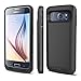 Galaxy S6 Battery Case iPosible External Battery S6 Charging Case Slim [4000mAh] Rechargeable Battery Juice Pack Bank for Samsung Galaxy S6-Black [24 Month Warranty