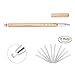 Hair Razor Pen For Hair Art Design & Eyebrow Shaping, (1 Engraving Pen, 20 Stainless Steel Blades, 7 Stencils, 1 Tweezers) Eyebrows Beards Razor Shaving Styling Tool(Black)