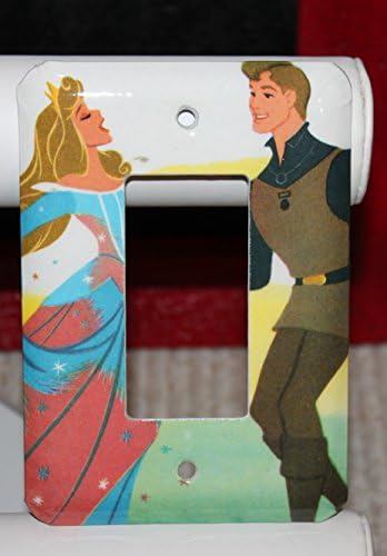 Disney Sleeping Beauty Vintage Book Switch Plate Outlet Wallplate Light Cover Toggle Decora Prince Aurora