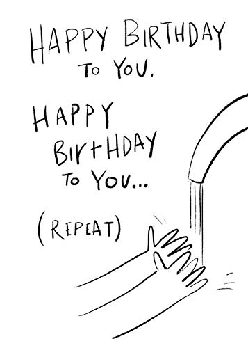 Funny Birthday Cards, Humour Covid Lockdown Birthday Card