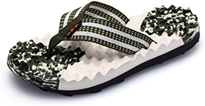 Phoenixes Non-Slip Flip Flops Massage Beach Shoes Indoor Slipper Outdoor Sandals (7.5 D(M) US, Green)