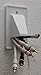 Arlington CE1-1 Recessed Cable Wall Plate, 1-Gang, White