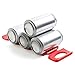 TEKEFT 2PCS Silicone Wine Stacker Foldable Beer Can Rack Space Saver Wine Bottle Holder Fridge Tray Mat Red