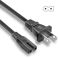 NAHAO AC Power Cable Cord Compatible with Vizio/Sharp/Sanyo/Emerson LED TV; Brother Sewing Machine STAR120E, STAR130E, STAR140E, XL3000, SQ-9000, XR1300, XR1355, XR-4000, XR-7700, XR-9000, XR-9500PRW