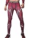 Red Plume Men's Compression Pants, Sports Yoga Leggings & Workout Running Tights Cool Dry Base Layer Bottoms