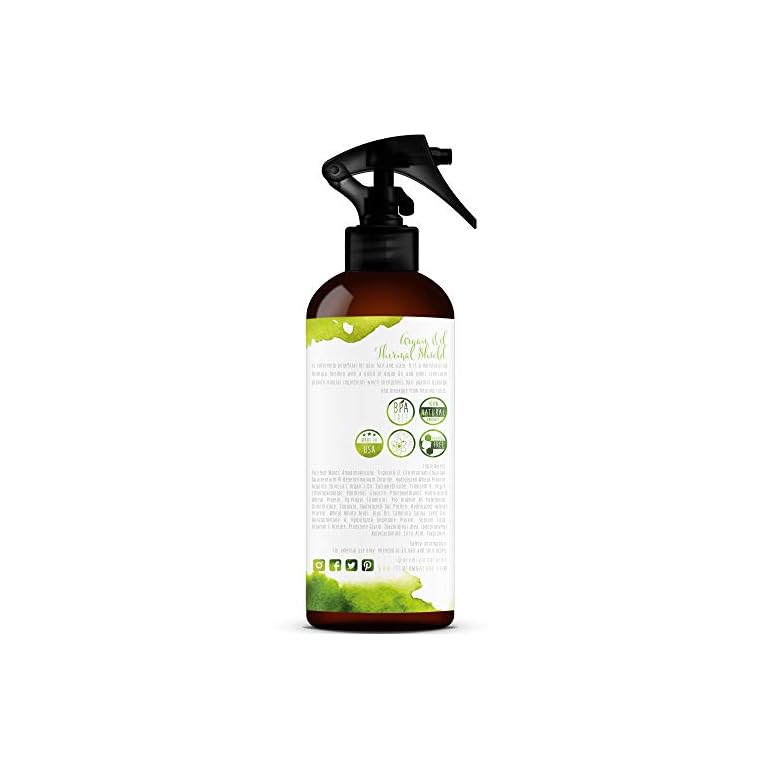 Argan Oil Hair Protectant Spray from Heat Flat Iron Straightening