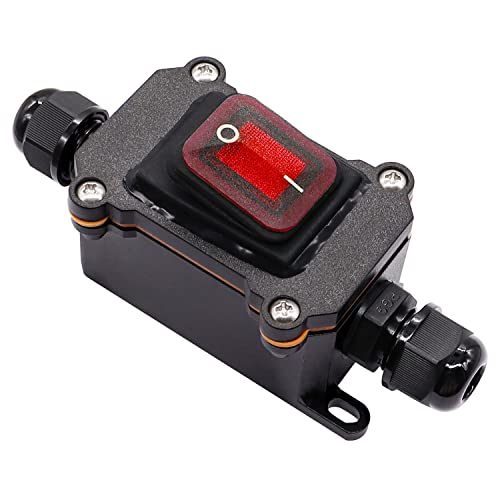 Hmknana IP67 Waterproof Inline Cord Switch 12V DC
