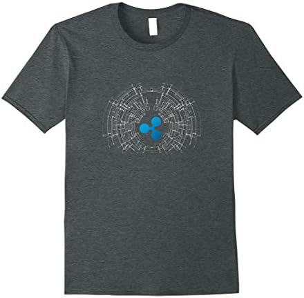 Mens Ripple XRP Logo Crypto Tech T-Shirt Small Dark Heather